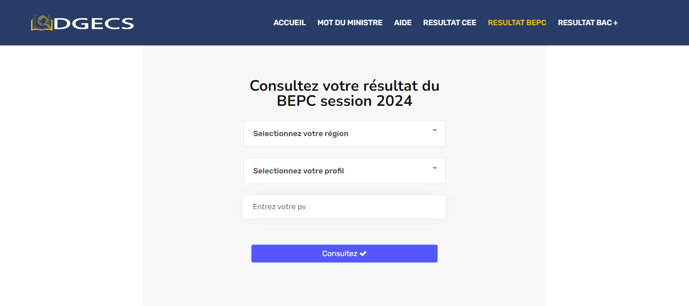 Résultats BEPC Guinée 2024